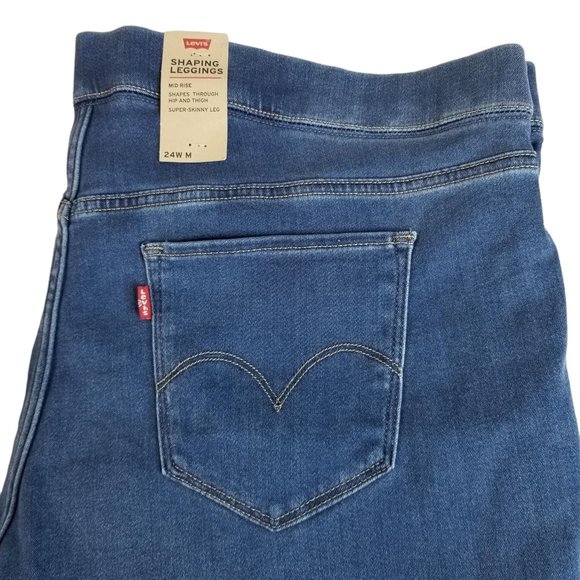 Levi's Denim - Levi's NWT women's shaping leggings jeggings med wash size 24W (M) medium